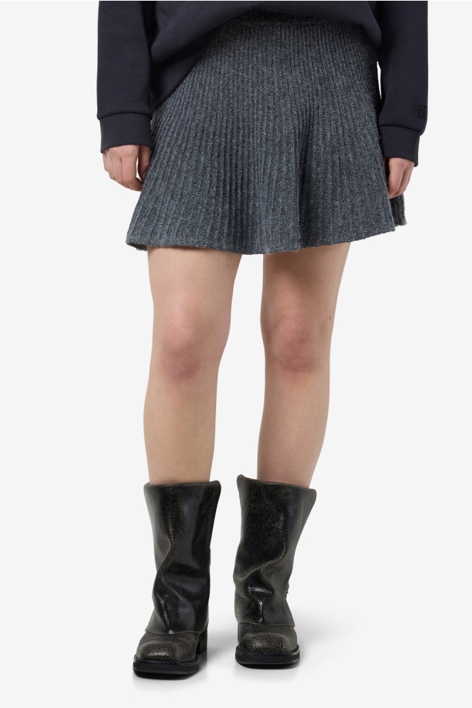 NMNOLA NW PLEATED KNIT SKIRT FWD 27034889 Medium Grey Melange